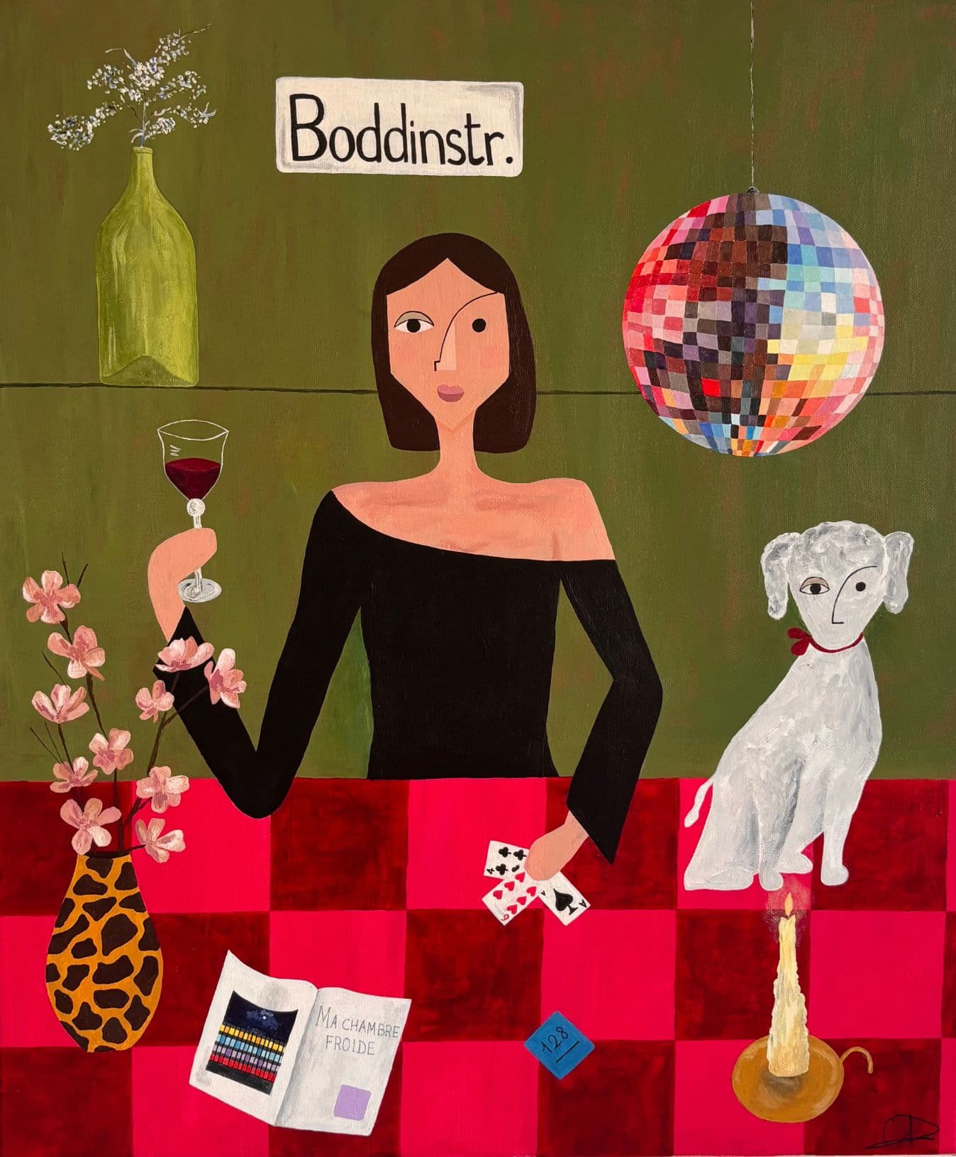 Painting titled 'Julie' by Clotilde Degommier